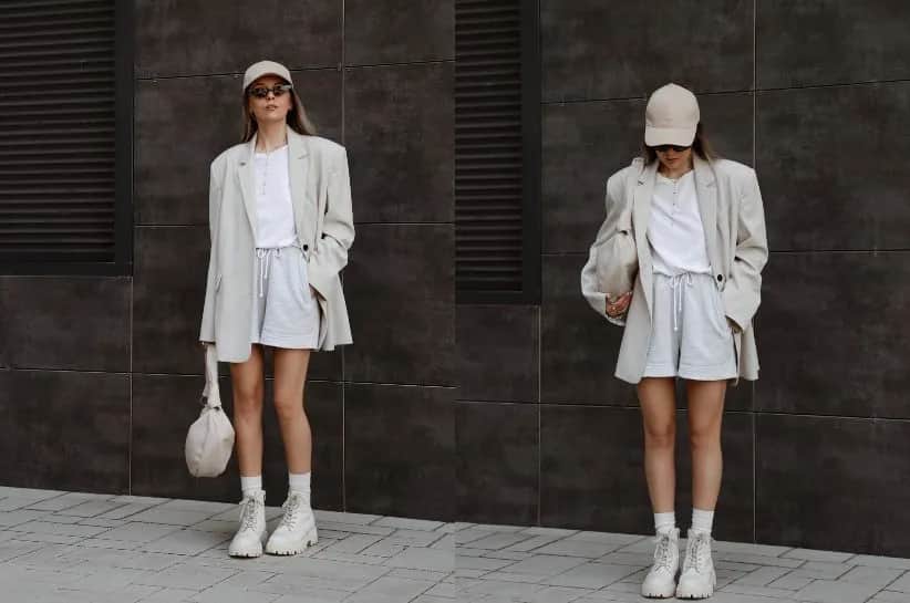 Beżowe spodenki stylizacje: Jak stworzyć modne i stylowe looki